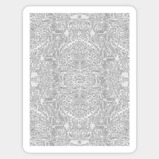 Frost & Ash - an Art Nouveau Inspired Pattern Sticker